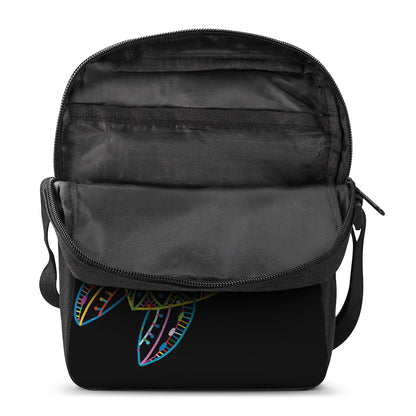 Colorful Sea Turtle Print Rectangular Crossbody Bag