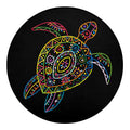 Colorful Sea Turtle Print Round Blanket