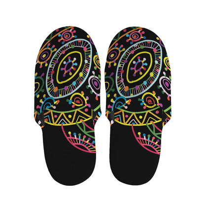 Colorful Sea Turtle Print Slippers