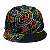 Colorful Sea Turtle Print Snapback Cap