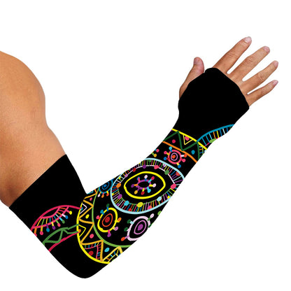 Colorful Sea Turtle Print Sun Protection Arm Sleeves