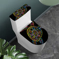 Colorful Sea Turtle Print Toilet Lid And Tank Cover Set