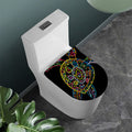 Colorful Sea Turtle Print Toilet Lid Cover