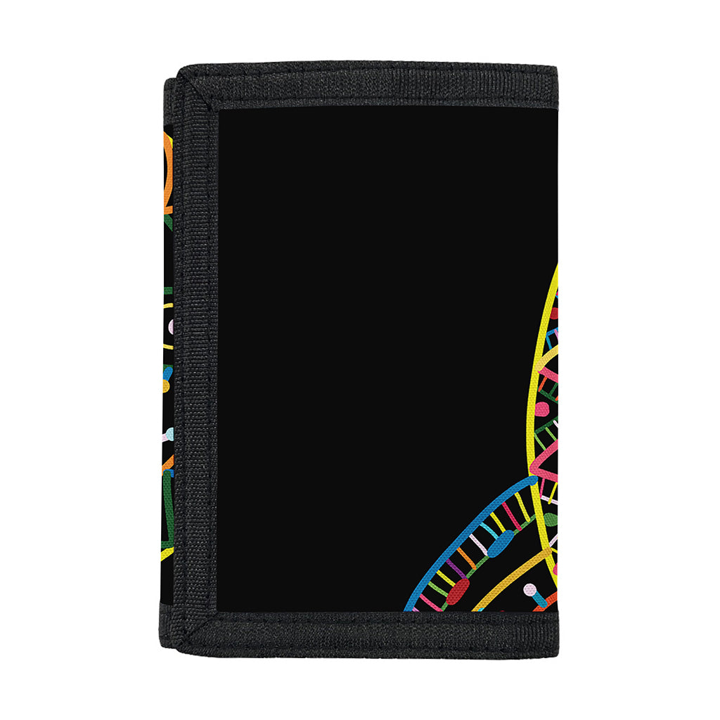 Colorful Sea Turtle Print Trifold Wallet
