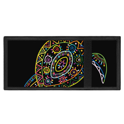 Colorful Sea Turtle Print Trifold Wallet