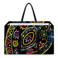 Colorful Sea Turtle Print Utility Tote Bag