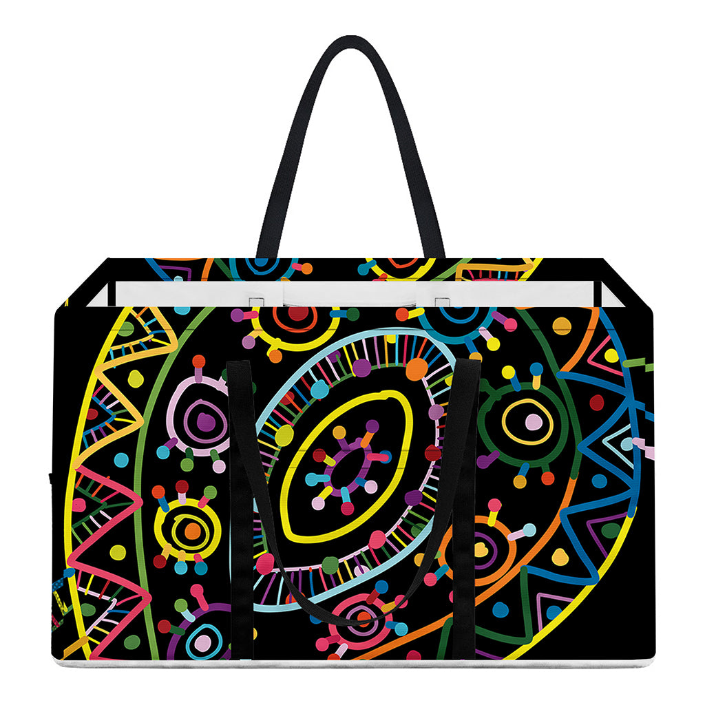 Colorful Sea Turtle Print Utility Tote Bag