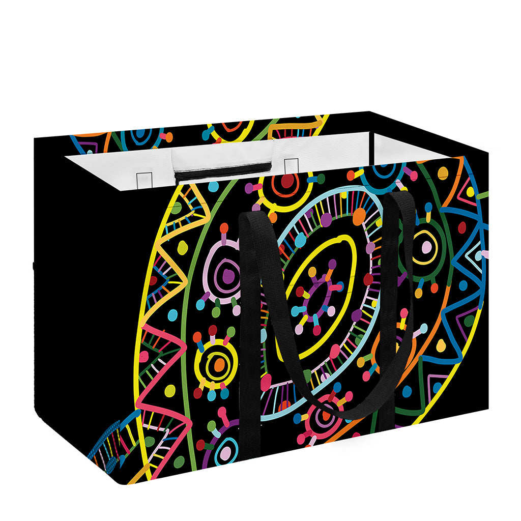Colorful Sea Turtle Print Utility Tote Bag