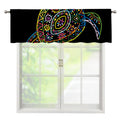 Colorful Sea Turtle Print Window Valance