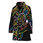 Colorful Sea Turtle Print Women's Bathrobe