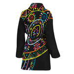 Colorful Sea Turtle Print Women's Bathrobe