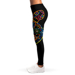 Colorful Sea Turtle Print Women's Leggings
