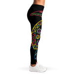 Colorful Sea Turtle Print Women's Leggings
