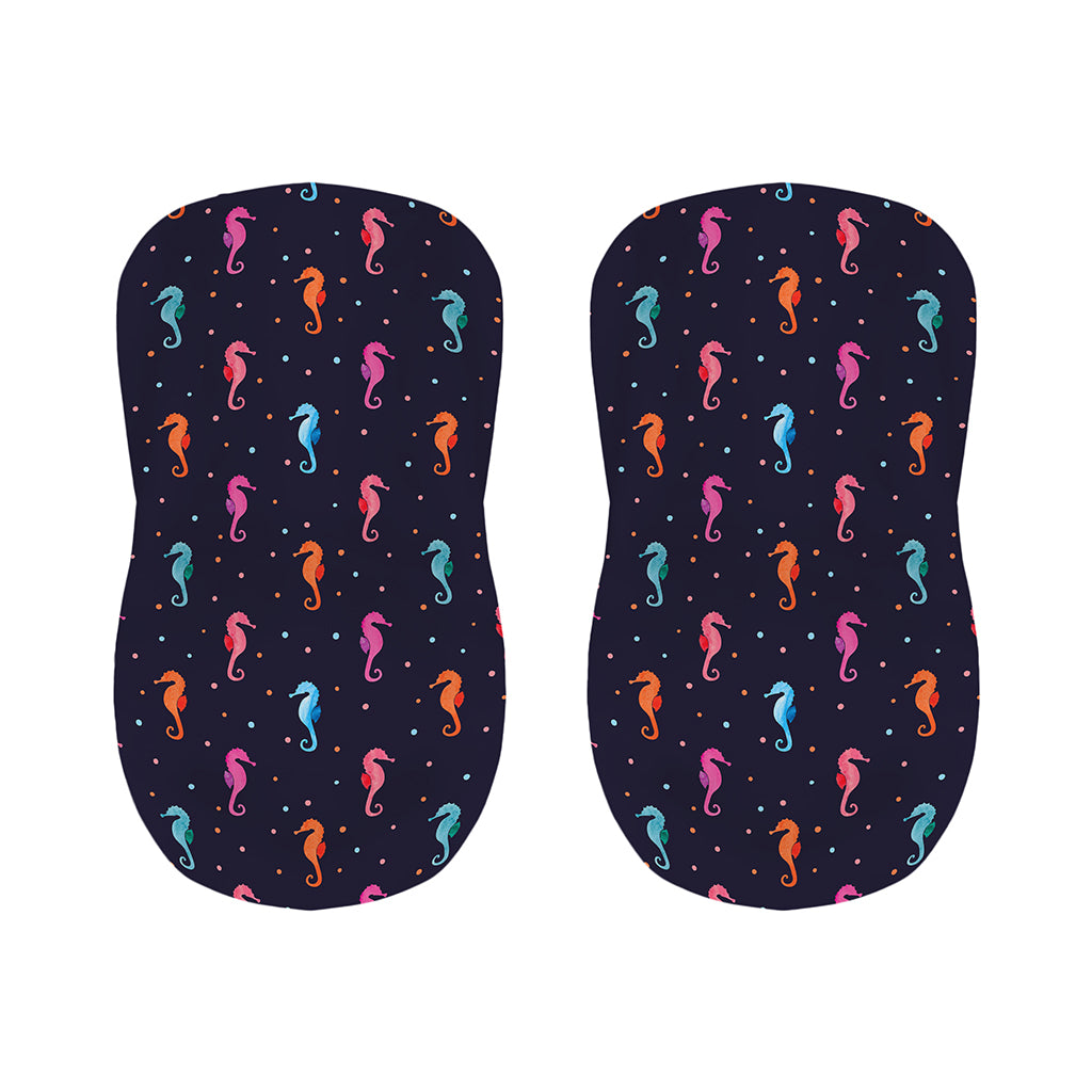 Colorful Seahorse Pattern Print Bar Stool Covers
