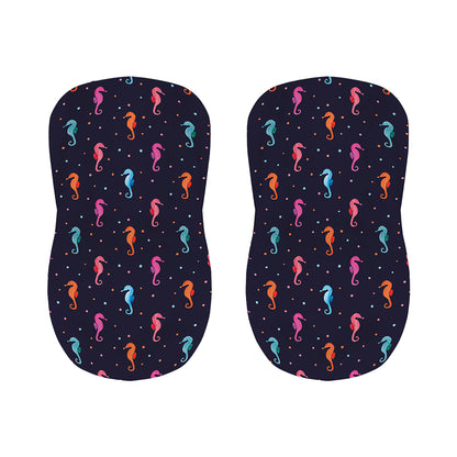 Colorful Seahorse Pattern Print Bar Stool Covers