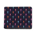 Colorful Seahorse Pattern Print Bifold Wallet