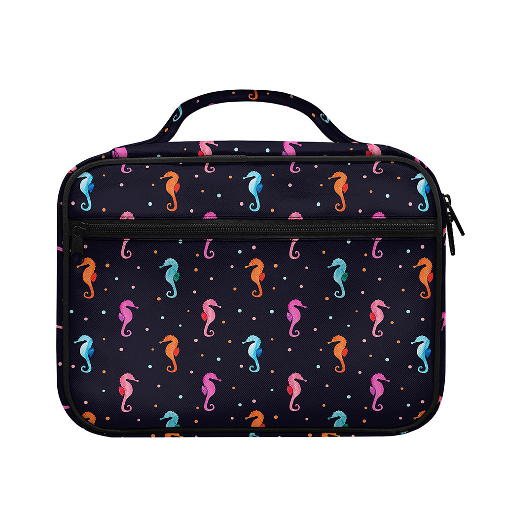 Colorful Seahorse Pattern Print Briefcase Bible Bag