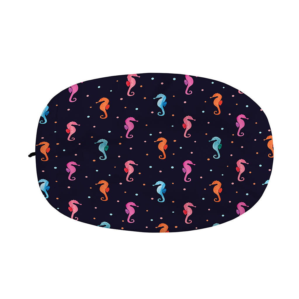 Colorful Seahorse Pattern Print Car Side Mirror Covers