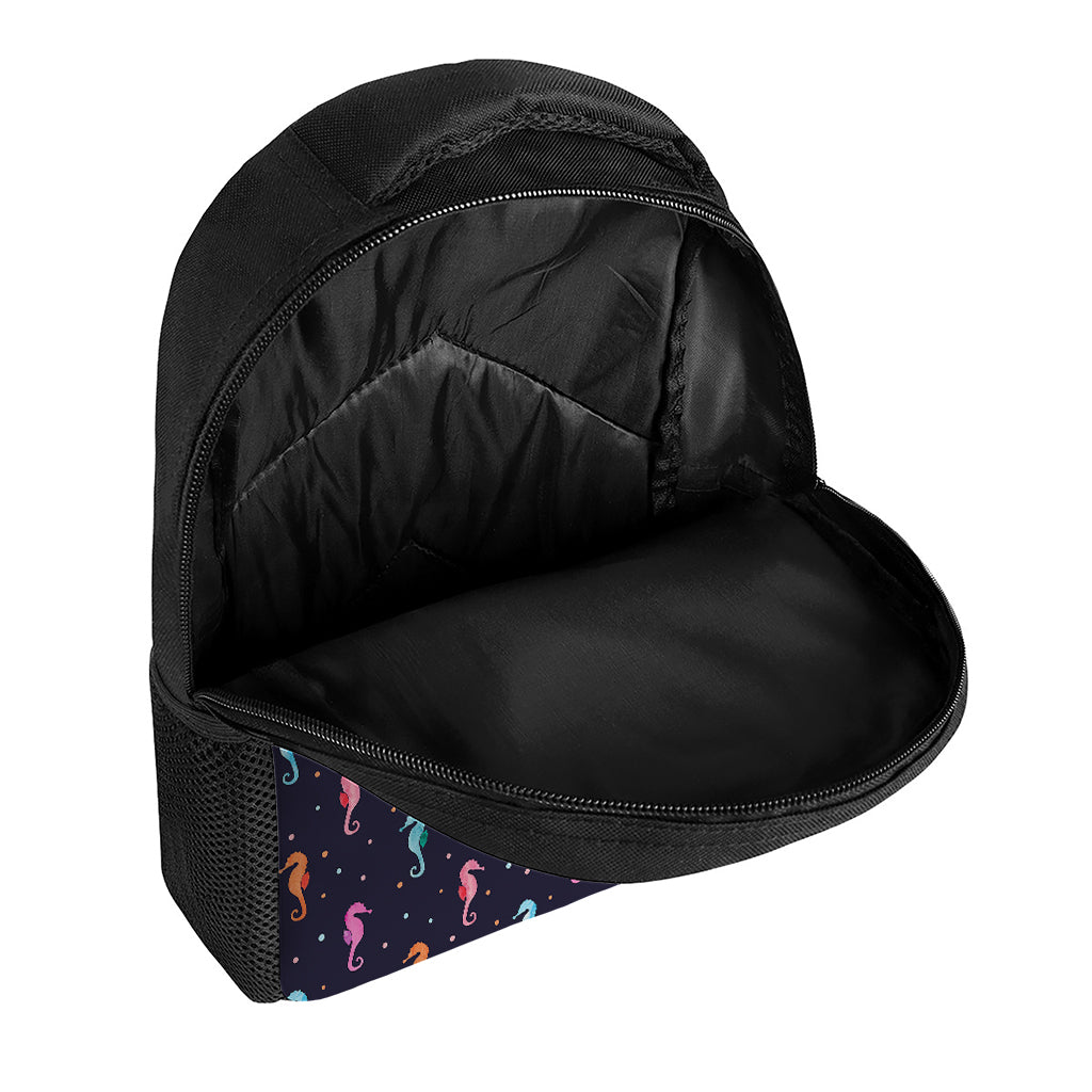 Colorful Seahorse Pattern Print Casual Backpack