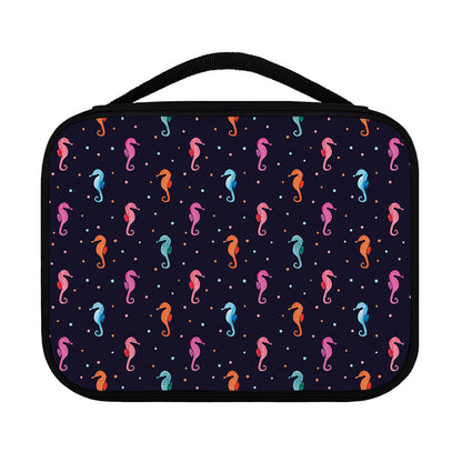 Colorful Seahorse Pattern Print Classic Bible Case