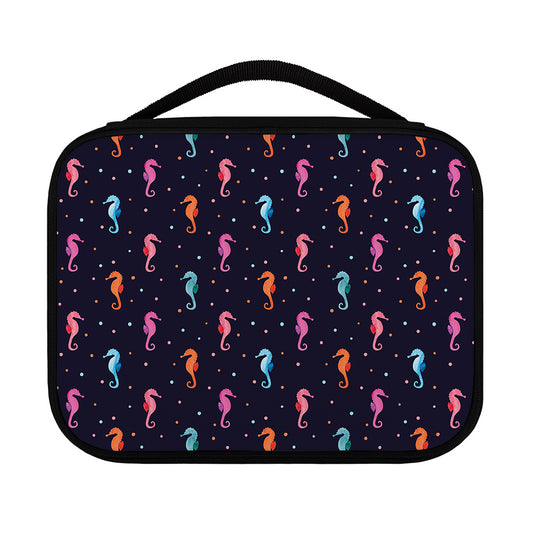 Colorful Seahorse Pattern Print Classic Bible Case