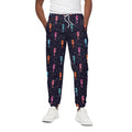 Colorful Seahorse Pattern Print Cotton Sweatpants