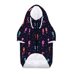 Colorful Seahorse Pattern Print Dog Zip Up Hoodie