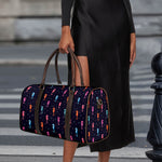 Colorful Seahorse Pattern Print Duffle Bag