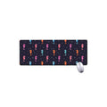 Colorful Seahorse Pattern Print Extended Mouse Pad