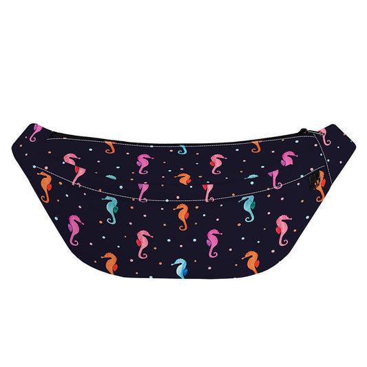 Colorful Seahorse Pattern Print Fanny Pack