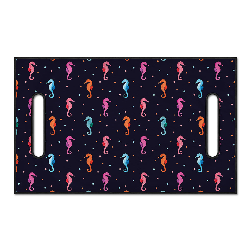 Colorful Seahorse Pattern Print Golf Cart Seat Cover