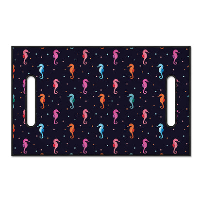 Colorful Seahorse Pattern Print Golf Cart Seat Cover