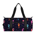 Colorful Seahorse Pattern Print Gym Bag