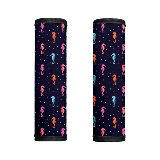 Colorful Seahorse Pattern Print Handle Covers