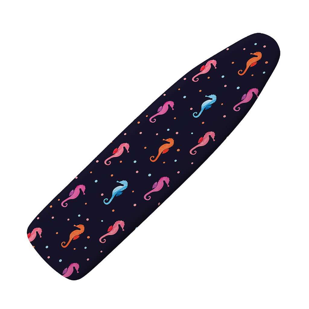 Colorful Seahorse Pattern Print Ironing Board Cover
