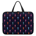 Colorful Seahorse Pattern Print Laptop Sleeve With Handle