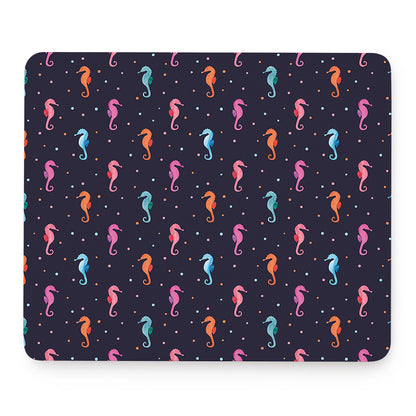 Colorful Seahorse Pattern Print Mouse Pad