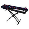 Colorful Seahorse Pattern Print Piano Keyboard Cover