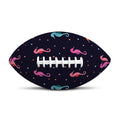 Colorful Seahorse Pattern Print Rugby Ball