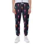 Colorful Seahorse Pattern Print Scuba Joggers
