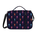 Colorful Seahorse Pattern Print Shoulder Strap Bible Bag