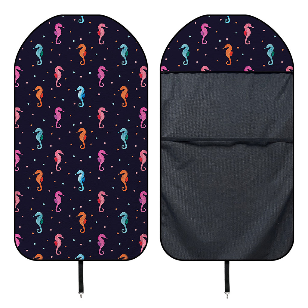 Colorful Seahorse Pattern Print Waterproof Car Seat Cover