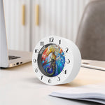 Colorful Seahorse Print Alarm Clock
