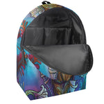 Colorful Seahorse Print Backpack