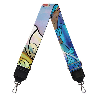 Colorful Seahorse Print Bag Strap