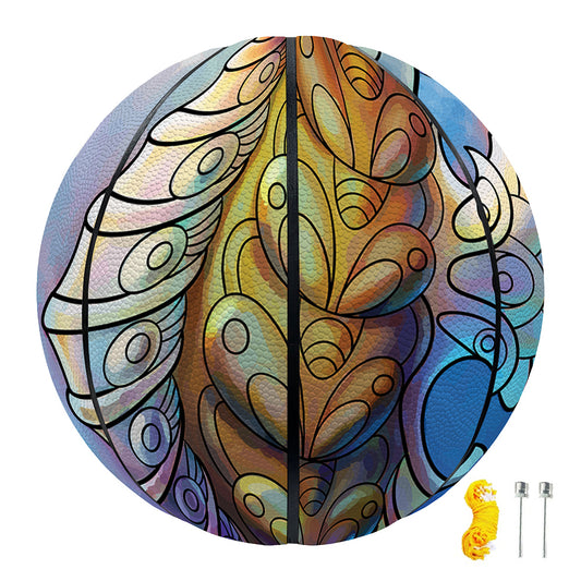 Colorful Seahorse Print Basketball