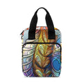 Colorful Seahorse Print Bible Tote Bag