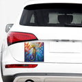 Colorful Seahorse Print Car Sticker