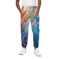 Colorful Seahorse Print Cotton Sweatpants
