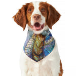 Colorful Seahorse Print Dog Bandana